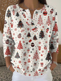PULL DE NOËL COL V POUR FEMME