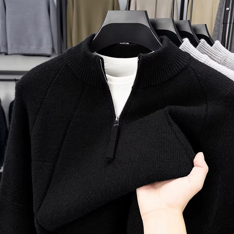 PULL COL ZIPPÉ POUR HOMME