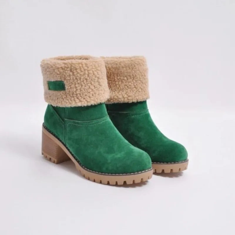 BOTTINES TALON BLOC POUR FEMME