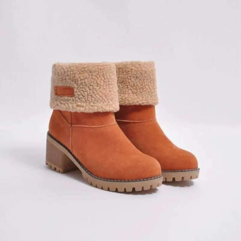 BOTTINES TALON BLOC POUR FEMME