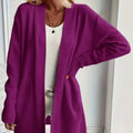 GILET POUR FEMME OUVERT MAILLE CÔTELÉE