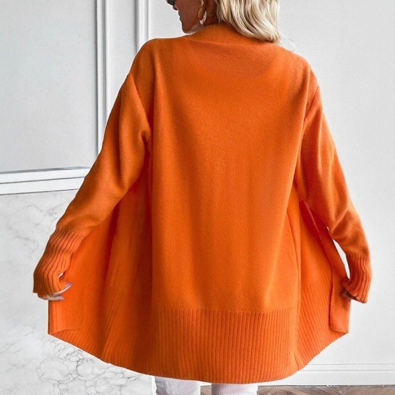 GILET POUR FEMME OUVERT MAILLE CÔTELÉE