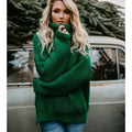 PULL COL ROULÉ OVERSIZE POUR FEMME