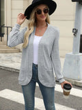 GILET POUR FEMME MAILLE COL CONTRASTÉ