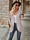 GILET POUR FEMME MAILLE COL CONTRASTÉ